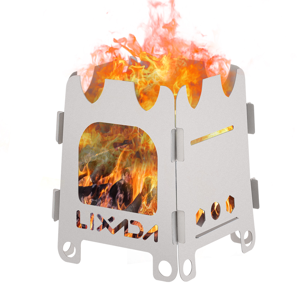 Camping Cooking Grate - Lixada 티타늄 스테인리스 스틸 야외 캠핑