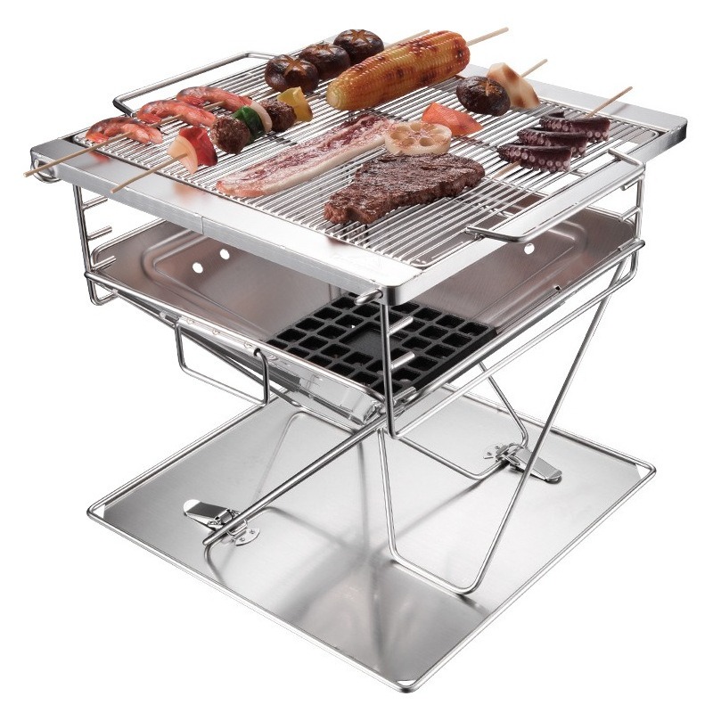 Camping Cooking Fire Pit - MT‑045 휴대용 접이식 화덕 바베큐 그릴