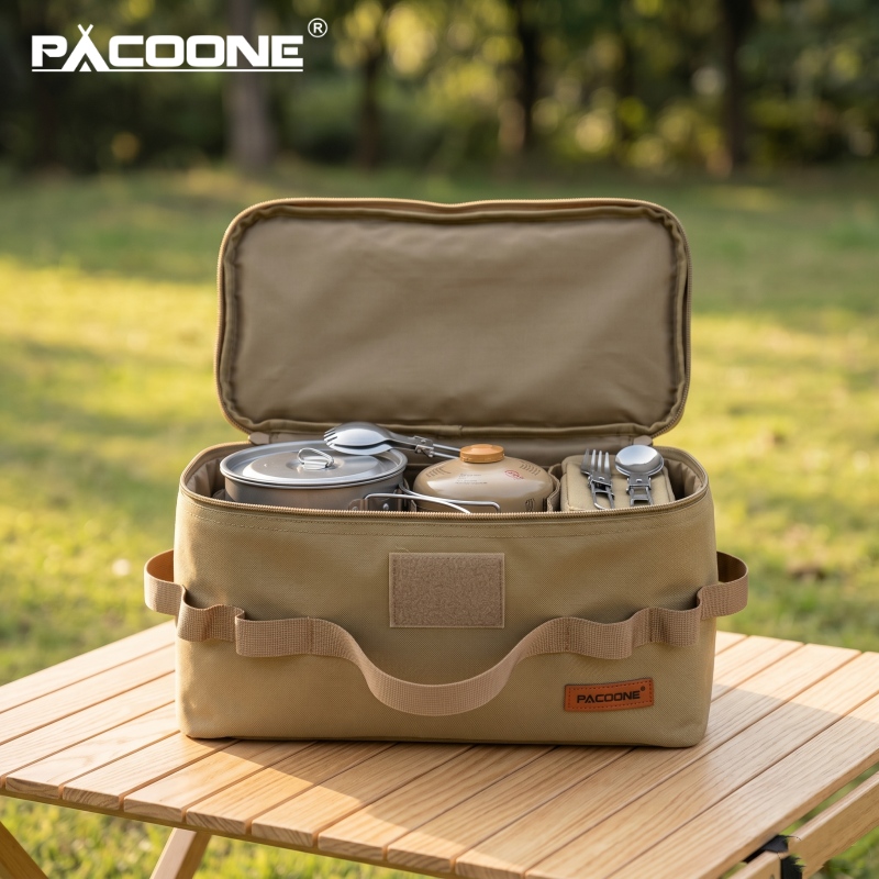 Camping Cooking Books - PACOONE 휴대용 캠핑 보관 가방 다기능
