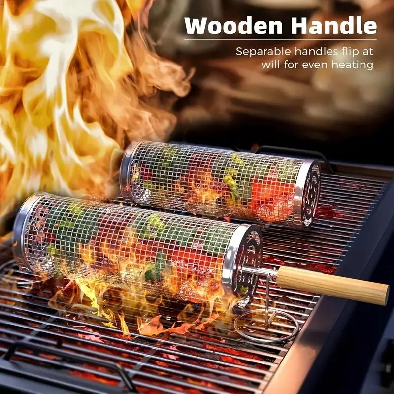 Camping Outdoor Cooking Set - 식품 등급 스테인리스 스틸 원형 회전