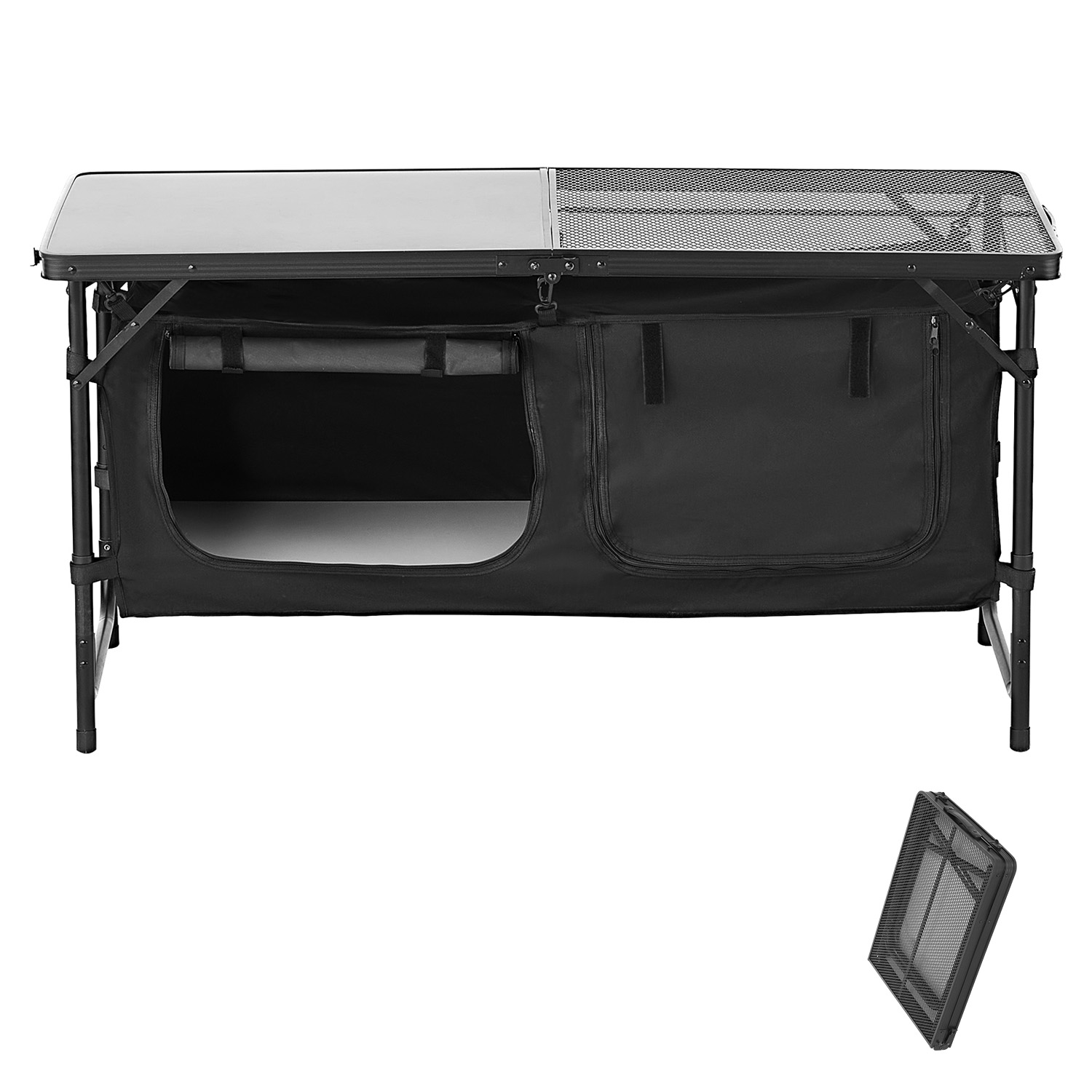 Camping Cooking Table With Storage - SucceBuy 캠핑 주방 테이블 야외 요리