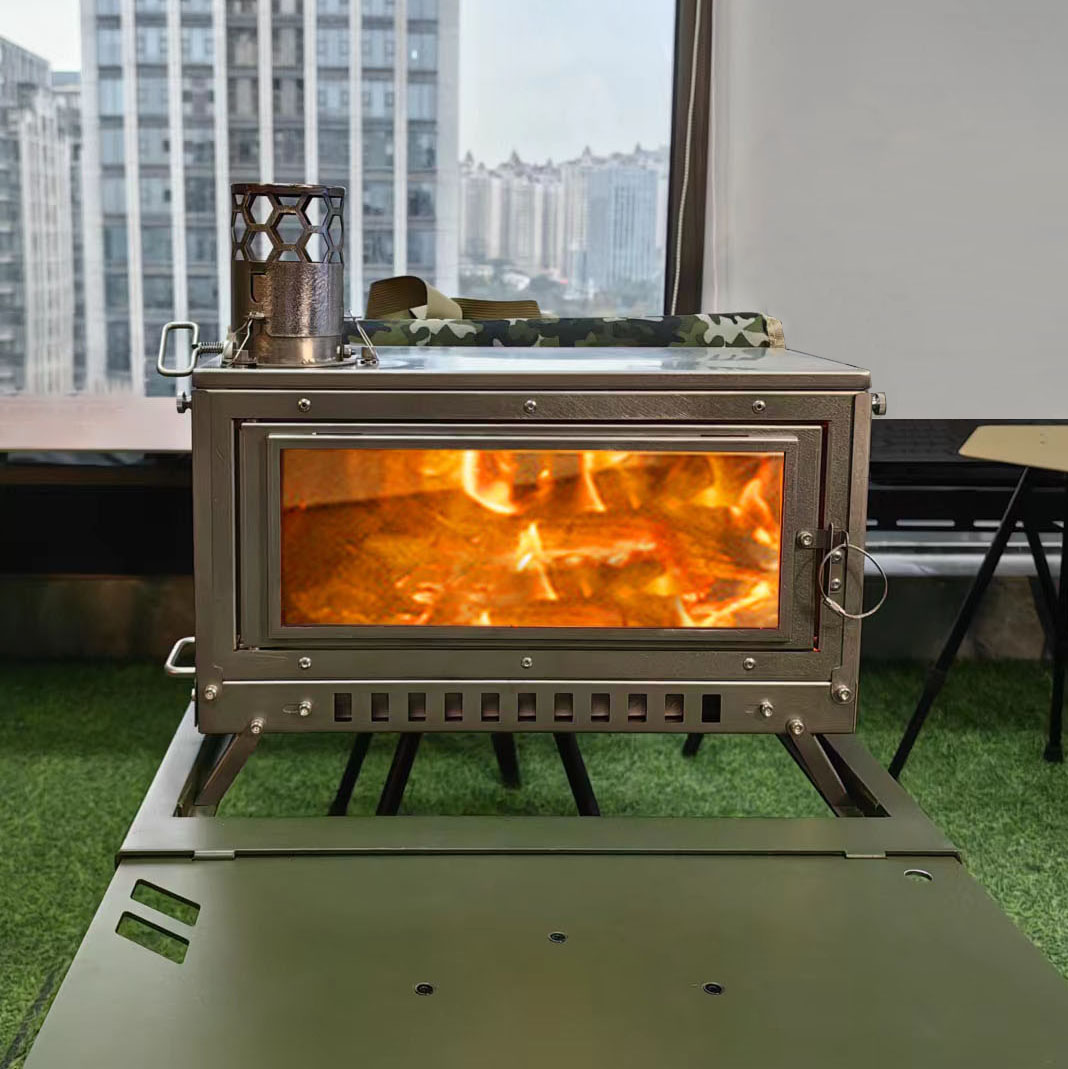 Camping Cooking Grate - 장작 난로 텐트 스토브 접이식 휴대용