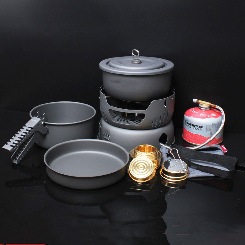Camping Cooking Materials - 2-4인용 요리 세트 10피스 세트, 캠핑