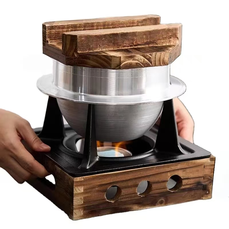 Camping Cooking Rice - 일본식 우롱솥 알코올 스토브 밥솥 캠핑