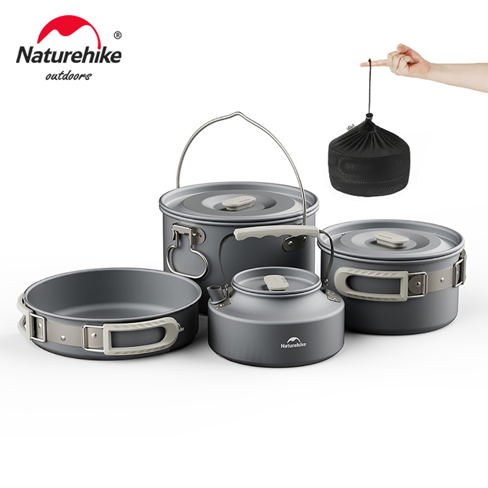Quechua Camping Cooking Set - 네이처하이크 캠핑 조리기구 키트 야외 프라이팬
