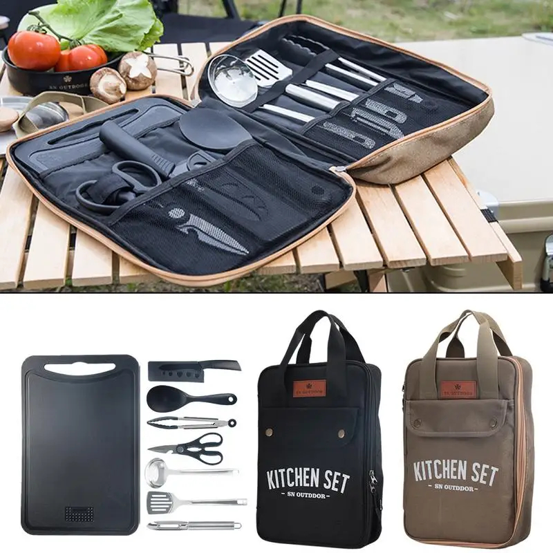Camping Cooking Gear Set - 8종 캠핑 주방용품 세트 휴대용 야외