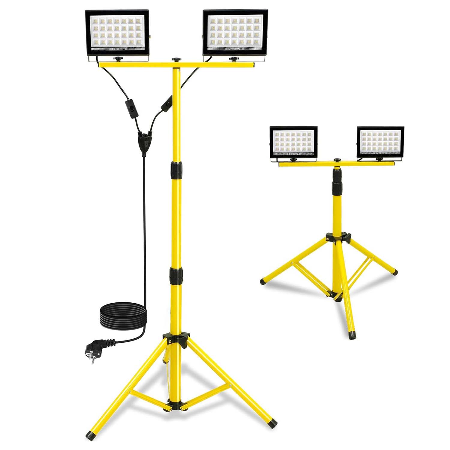 Camping Cooking Tripod - 스탠드가 있는 LED 작업등 조절 가능