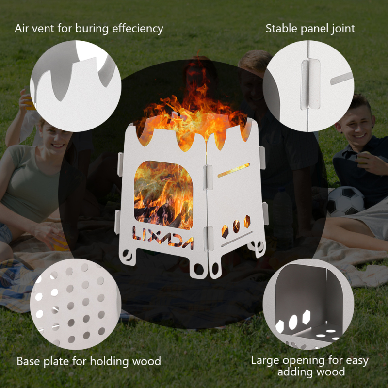 Lixada 티타늄 스테인리스 스틸 야외 캠핑 스토브, - Camping Cooking Grate 리뷰 및 가격