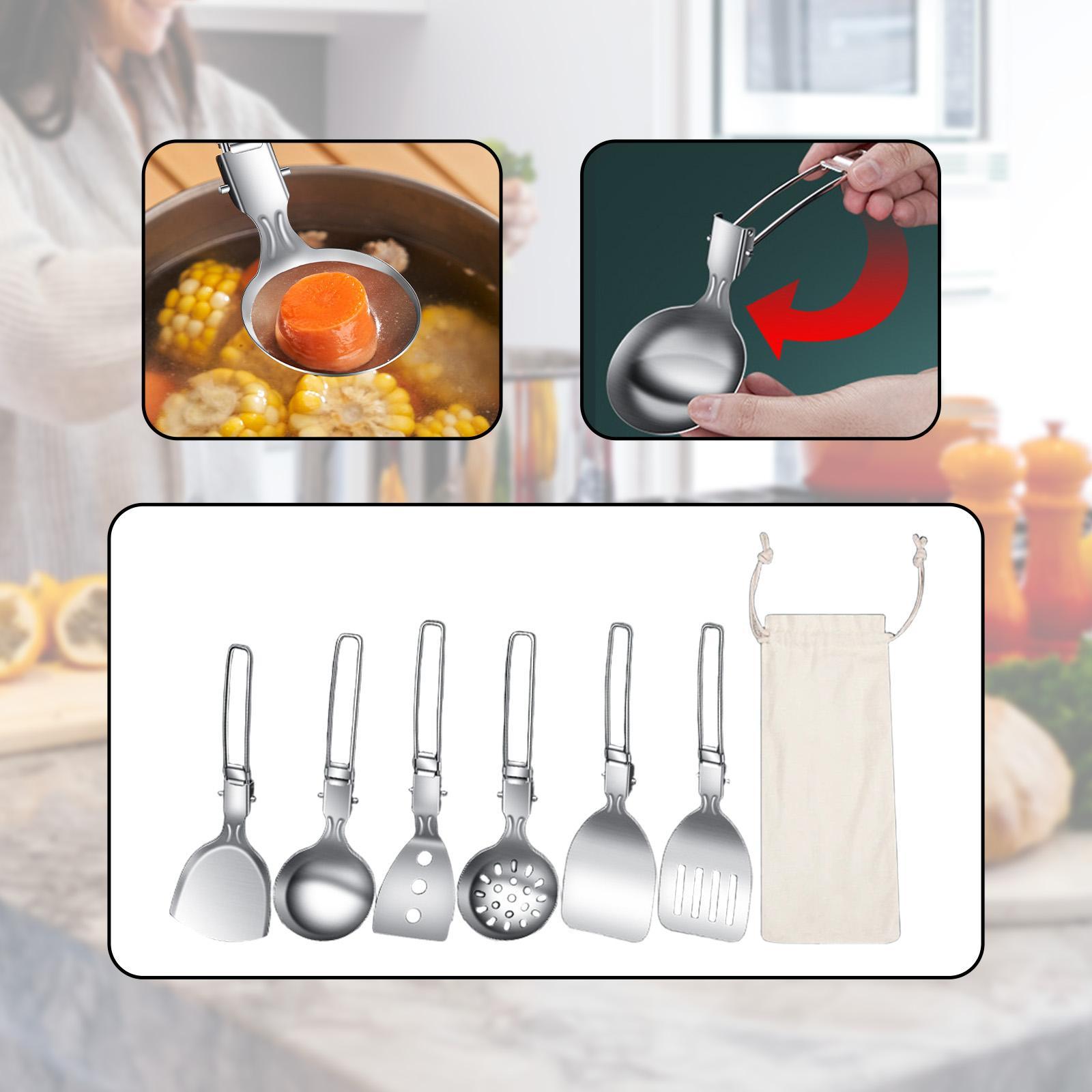 7Pcs 캠프 요리기구 세트 캠핑 필수품 하이킹 배낭  - Camping Cooking Essentials Kit 리뷰 및 가격