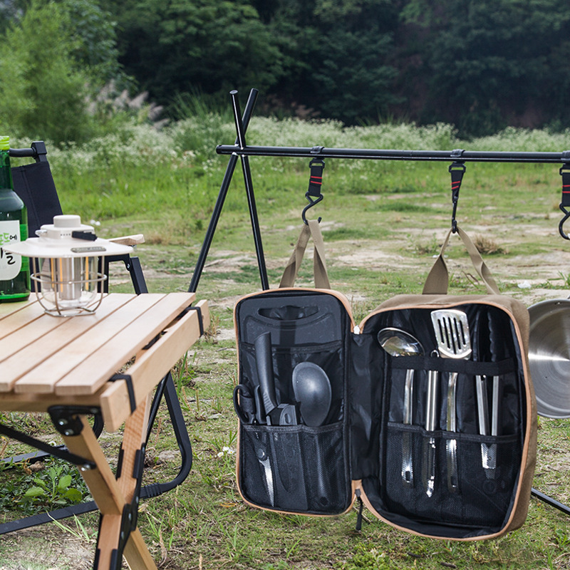 8pcs 캠핑 주방 조리기구 세트 휴대용 가방 야외 여 - Camping Outdoor Cooking Set 리뷰 및 가격