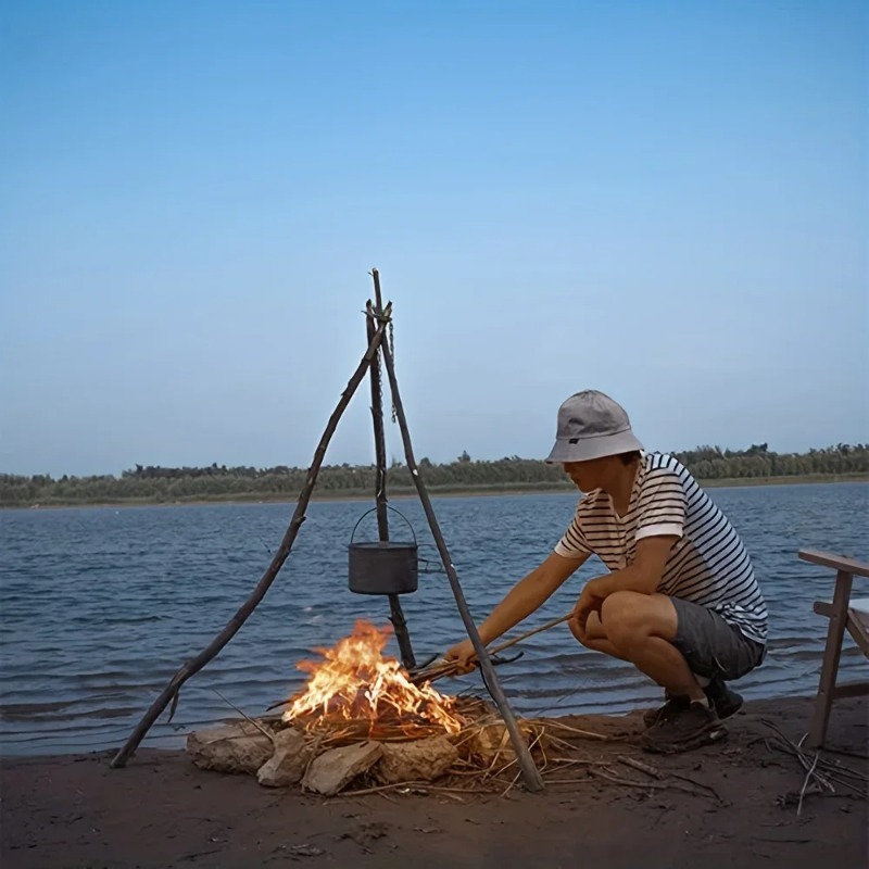 야외 바베큐 삼각대 휴대용 분리형 걸이식 랙 스테인리스 - Camping Cooking Tripod 리뷰 및 가격