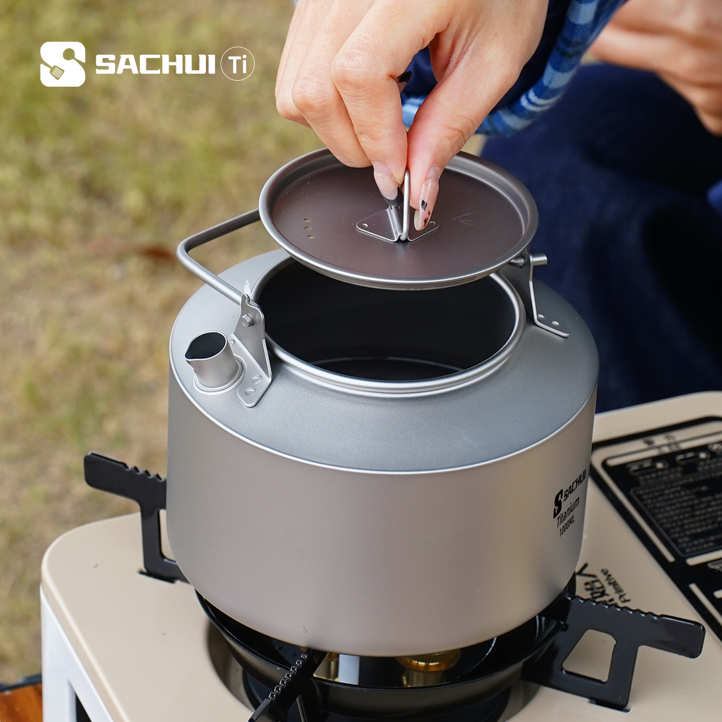 1000ML 순수 티타늄 주전자 야외 초경량 차/커피  - Camping Cooking Books 리뷰 및 가격
