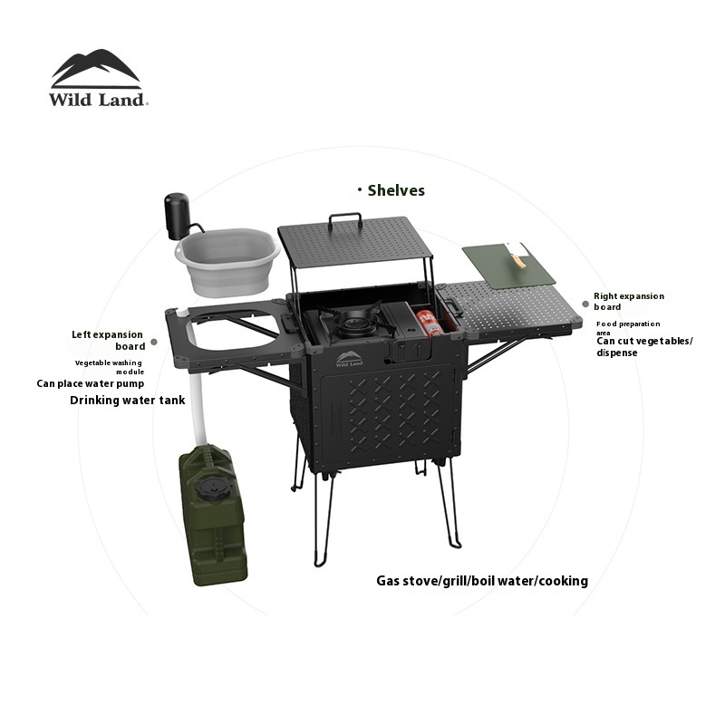 휴대용 접이식 알루미늄 합금 캠프 스토브 세트, 하이킹 - Camping Cooking Gear Set 리뷰 및 가격