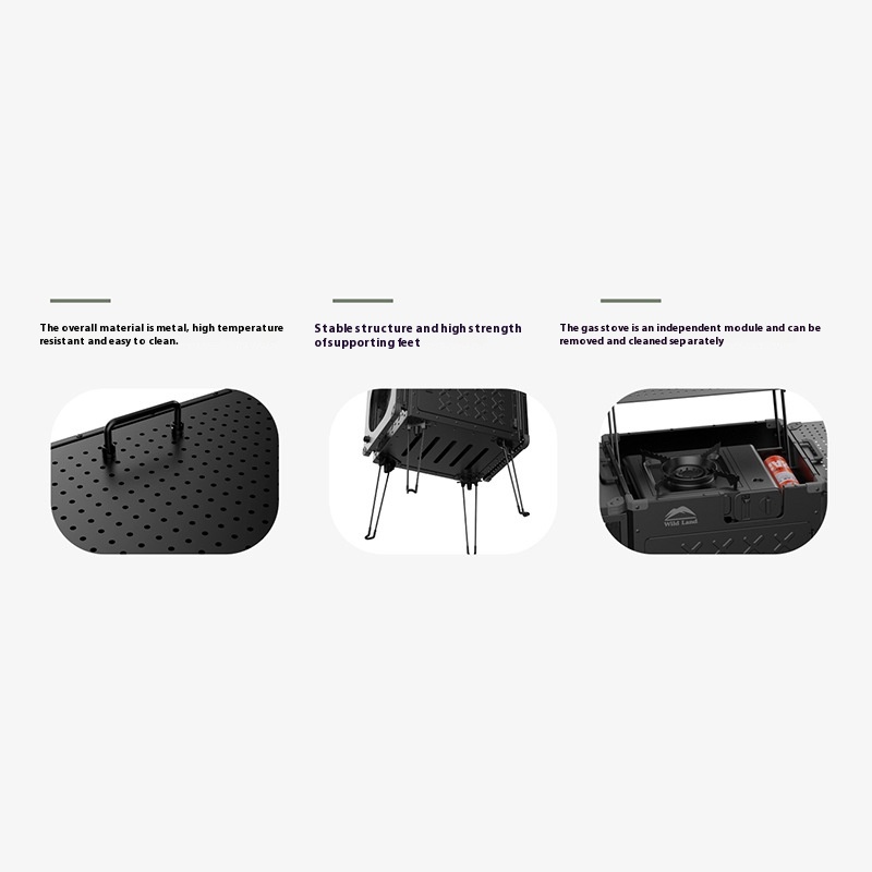 휴대용 접이식 알루미늄 합금 캠프 스토브 세트, 하이킹 - Camping Cooking Gear Set 리뷰 및 가격