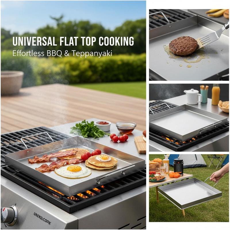 범용 플랫탑 그리들 18x16인치 캠핑, 테일게이팅 파 - Camping Cooking Books 리뷰 및 가격