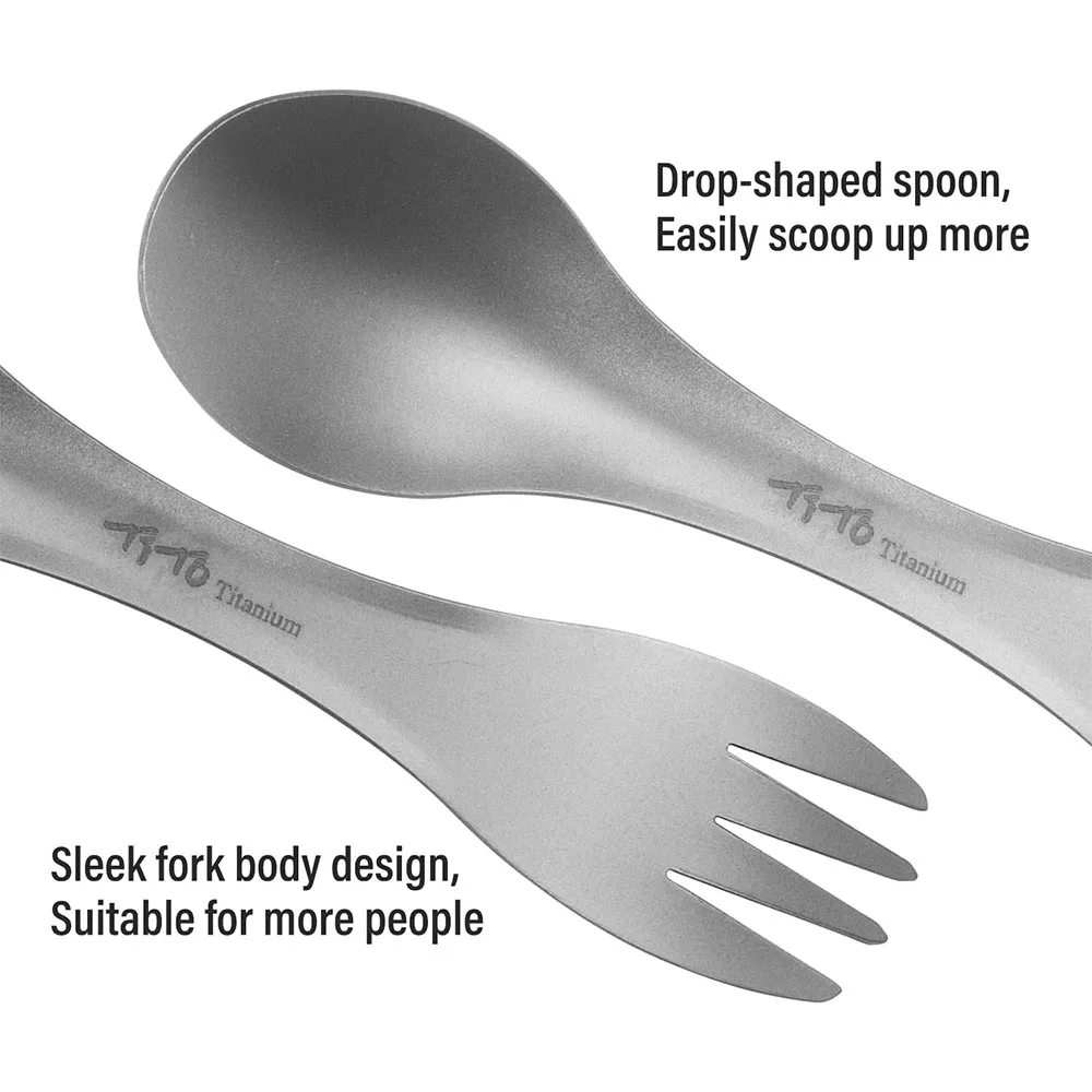 티타늄 스포크 2-in-1 스푼 초경량 조리기구 휴대용 - Camping Cooking Books 리뷰 및 가격