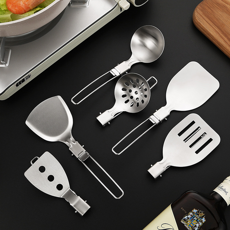 4PCS 야외 접이식 주방기구 세트 캠핑 여행 휴대용  - Camping Cooking Bundle 리뷰 및 가격