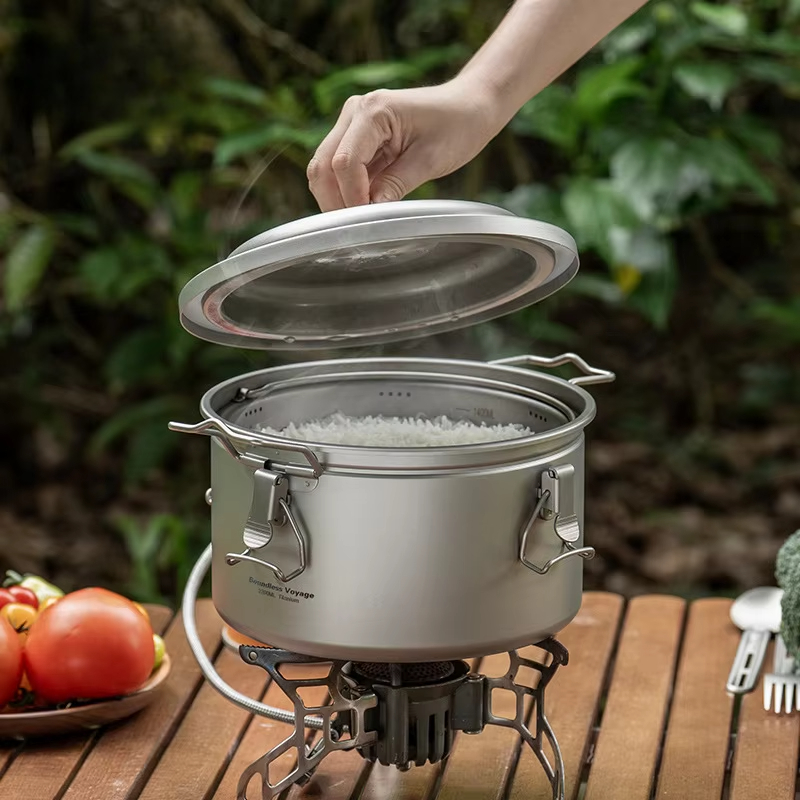 쿠커 야외 캠핑용 냄비 수프 냄비 스튜 냄비 밥솥 대용 - Camping Cooking Rice 리뷰 및 가격