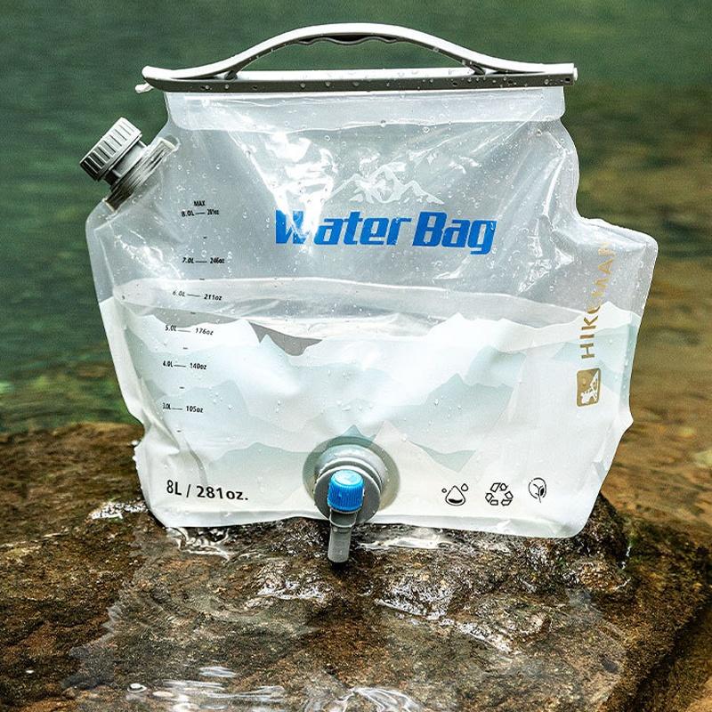 ● 수도꼭지가 있는 8L 캠핑 물주머니 휴대용 물통 생 - Camping Cooking Set With Bag 리뷰 및 가격