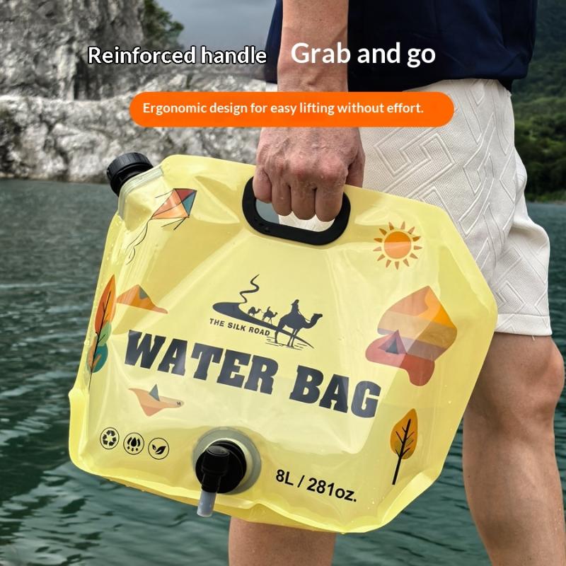 ● 수도꼭지가 있는 8L 캠핑 물주머니 휴대용 물통 생 - Camping Cooking Set With Bag 리뷰 및 가격