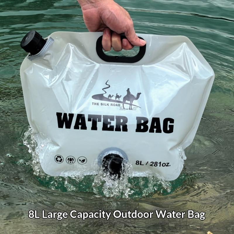 ● 수도꼭지가 있는 8L 캠핑 물주머니 휴대용 물통 생 - Camping Cooking Set With Bag 리뷰 및 가격
