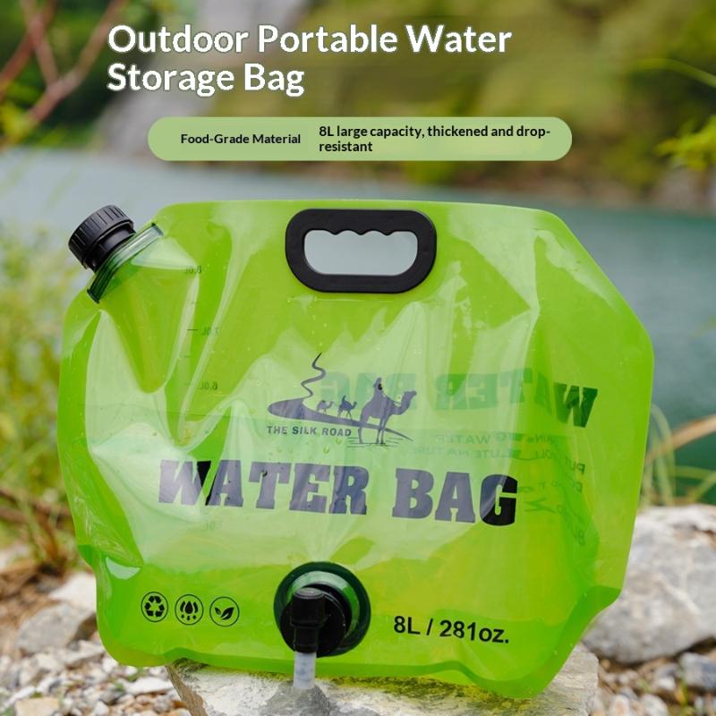 ● 수도꼭지가 있는 8L 캠핑 물주머니 휴대용 물통 생 - Camping Cooking Set With Bag 리뷰 및 가격