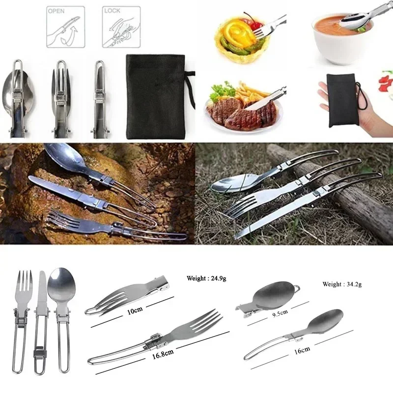 새로운 캠핑 냄비 휴대용 야외 세트 하이킹 피크닉 바베 - Camping Cooking Kitchen Set 리뷰 및 가격