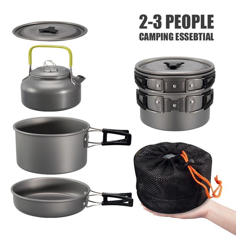 WESTTUNE 캠핑 조리기구 키트 알루미늄 야외 휴대 - Camping Cooking Books 리뷰 및 가격