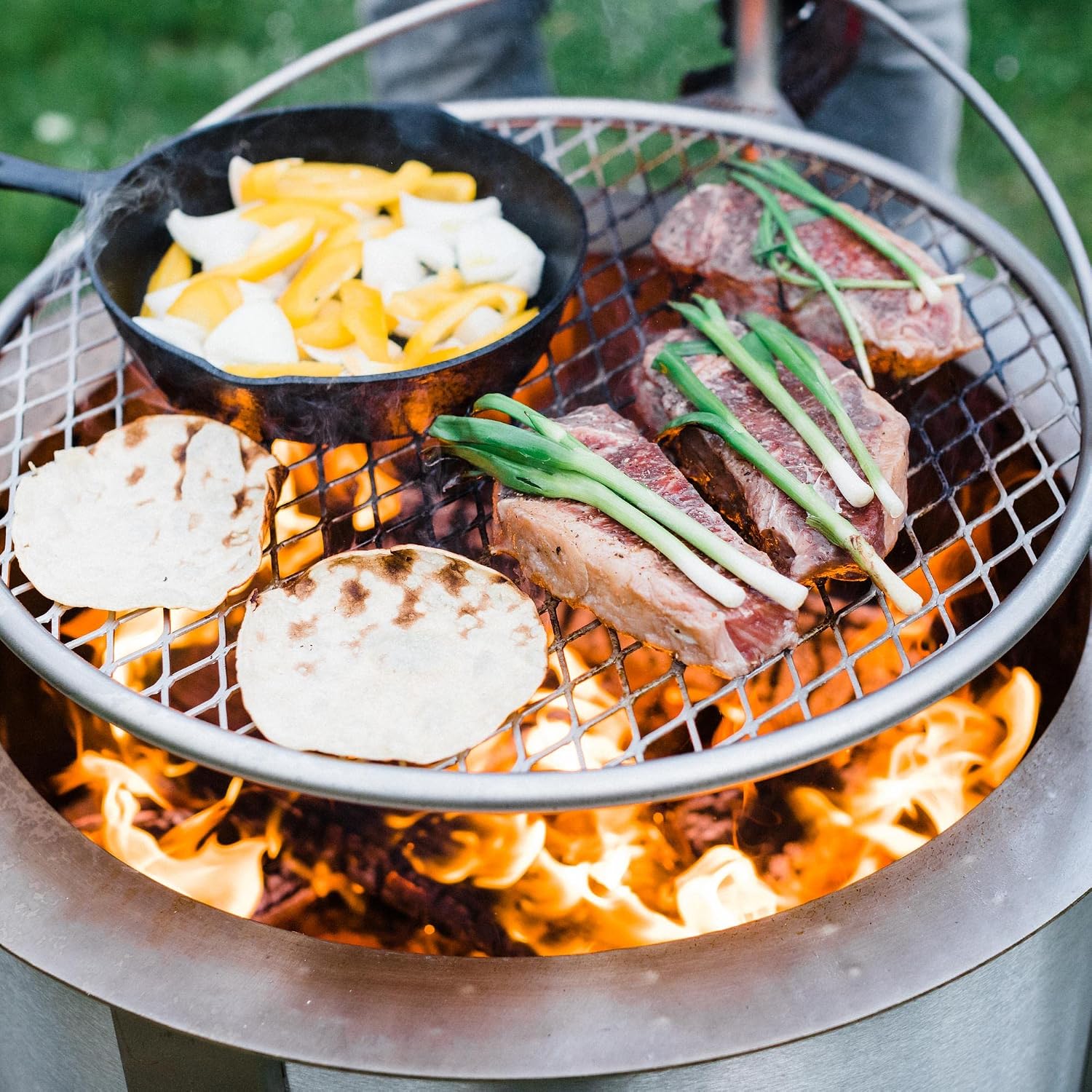 24인치 스테인리스 스틸 캠프파이어 그릴, 내구성 있는 - Camping Cooking Grate 리뷰 및 가격