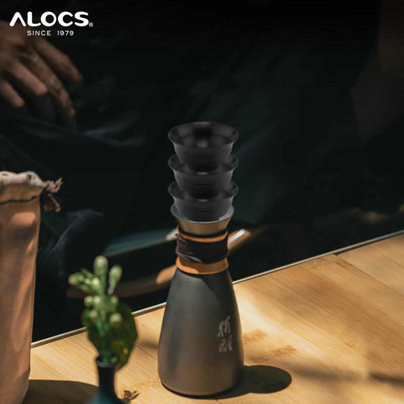 야외 캠핑 와인 세트 ALOCS 휴대용 알루미늄 합금  - Camping Cooking Set With Bag 리뷰 및 가격
