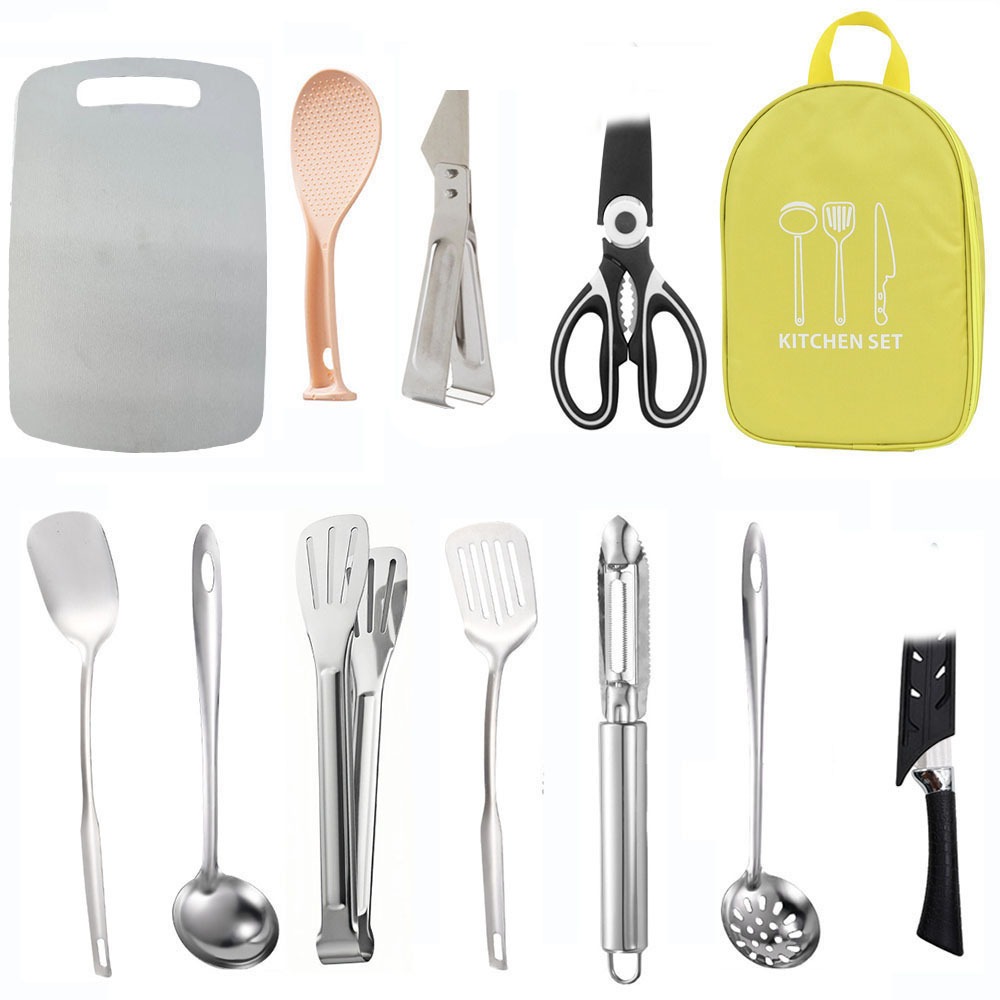 캠핑 조리기구 보관 가방-캠핑 조리 도구 세트 가방 캠 - Quechua Camping Cooking Set 리뷰 및 가격