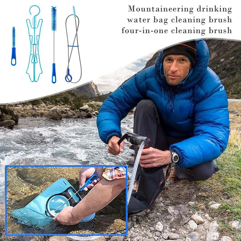 물 수화 방광 청소 브러시 ​​키트 플라스틱 야외 식수 - Camping Cooking Essentials 리뷰 및 가격
