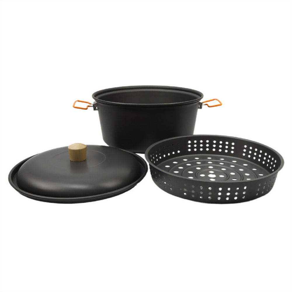 7.5L 하드 아노다이징 알루미늄 야외용 냄비 세트 ( - Camping Cooking Essentials 리뷰 및 가격