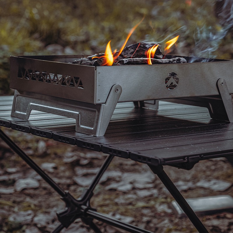 휴대용 캠프파이어 화덕 바베큐 그릴 스테인리스 스틸 접 - Camping Cooking Fire Pit 리뷰 및 가격