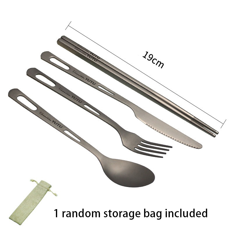 티타늄 식기 세트 캠핑 포크 스푼 젓가락 수저 세트 야 - Camping Cooking And Cutlery Set 리뷰 및 가격