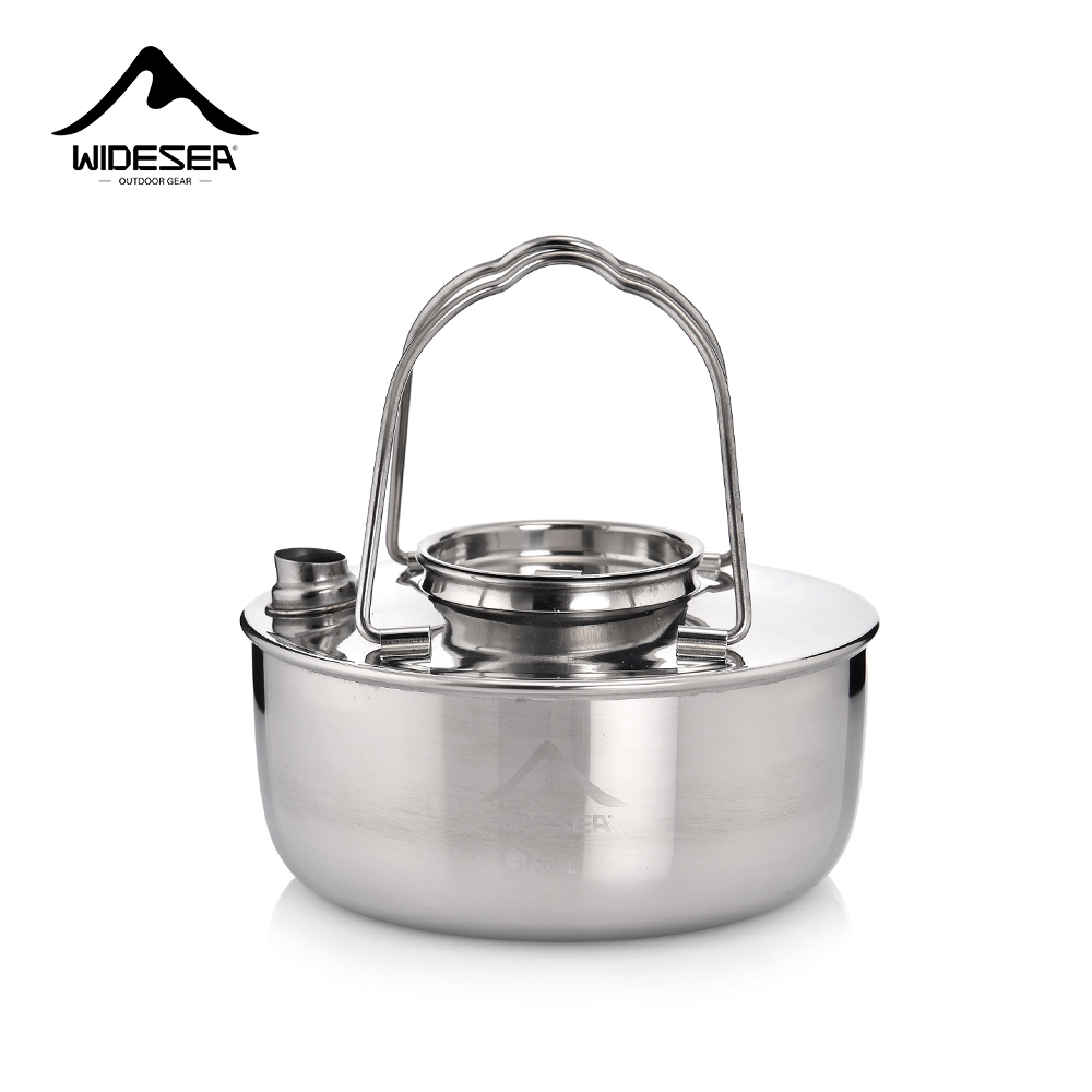 Widesea 야외 캠핑 스테인레스 스틸 주전자, 짧은 - Camping Cooking Essentials 리뷰 및 가격