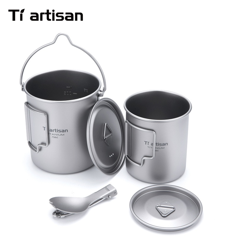 Tiartisan 순수 티타늄 초경량 조리기구 세트 3 - Camping Cooking Bundle 리뷰 및 가격
