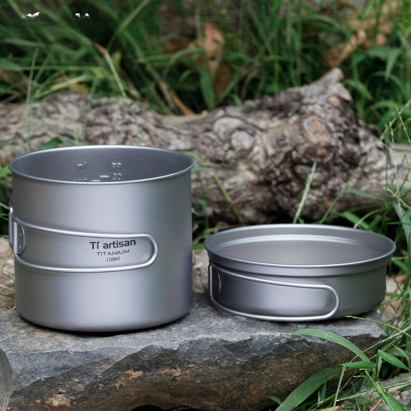 순수 티타늄 조리기구 세트(손잡이 포함) 초경량 휴대용 - Camping Cooking Kitchen Set 리뷰 및 가격