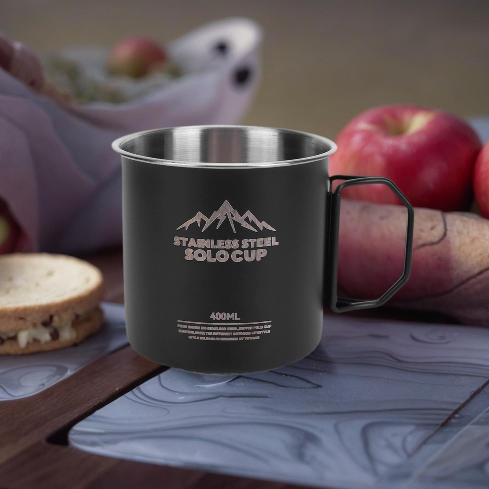400ml Mountainhiker 캠핑 컵 접이식 손 - Camping Cooking Gear Set 리뷰 및 가격