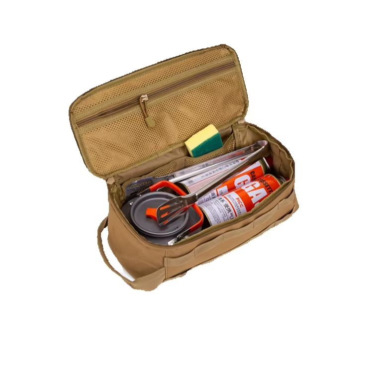 옥스포드 천 조리기구 보관 가방, 더블 지퍼, 손잡이  - Camping Cooking Books 리뷰 및 가격