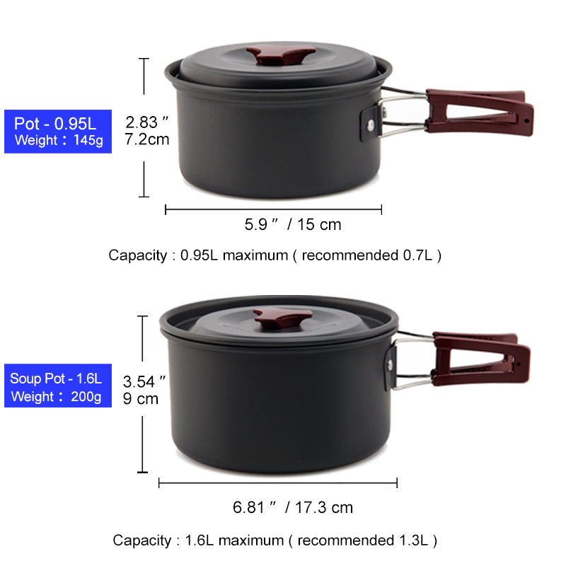 Widesea 캠핑 조리기구 세트 야외 냄비 식기 키트 - Quechua Camping Cooking Set 리뷰 및 가격