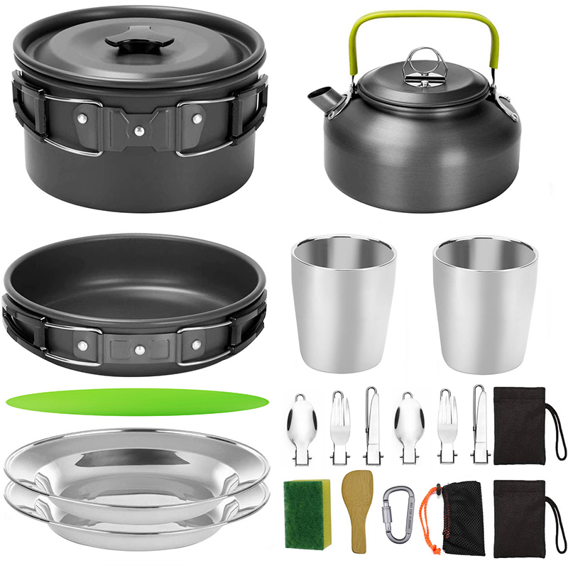 1 세트 야외 냄비 팬 캠핑 조리기구 피크닉 요리 세트 - Camping Cooking Cup 리뷰 및 가격